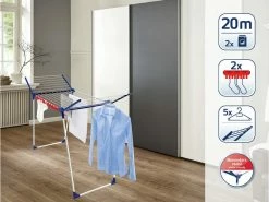 Top 10 🔥 Leifheit Wäscheständer Pegasus 200 Solid in weiß ✔️ -Wäsche & Pflege Verkäufe 24962020 2