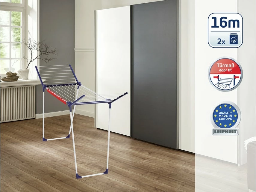 Bester Verkauf 🎉 Leifheit Wäscheständer Pegasus 160 Solid Slim - 55/87/167 cm in weiß ⌛ 4 Bester Verkauf 🎉 Leifheit Wäscheständer Pegasus 160 Solid Slim - 55/87/167 cm in weiß ⌛ – Bild 2