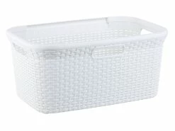 Billig 🧨 Curver Rattan Design Wäschekorb in beige ⌛