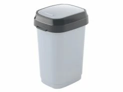 Billig 👍 KIS Klappdeckeleimer Dual S in grau 🎉
