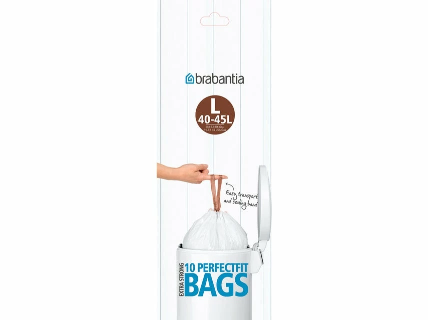 Bestpreis 🎉 Brabantia PerfectFit Müllbeutel 45 Liter Codierung L in weiß ✔️ 3 Bestpreis 🎉 Brabantia PerfectFit Müllbeutel 45 Liter Codierung L in weiß ✔️