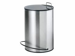 Großhandel ⌛ Vivre Treteimer 5 Liter rund in silberfarben 😉