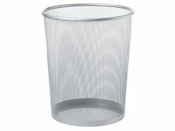 Großhandel 🔥 Vivre Papierkorb Metall rund in silberfarben 🎁