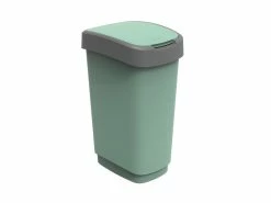 Bestes Angebot 😉 Rotho Swingdeckeleimer Twist - 30/60/40 cm in grün 🌟