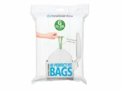 Budget 🎉 Brabantia PerfectFit Müllbeutel 30 Liter Codierung G in weiß 🥰