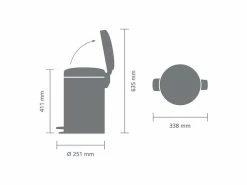 Am billigsten 🤩 Brabantia Treteimer NewIcon 12 Liter in braun ✨ -Wäsche & Pflege Verkäufe 6630126 0583906 2 22411219