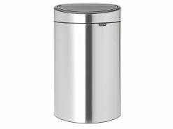 Rabatt 🎁 Brabantia Mülleimer Touch Bin New 40 Liter in silberfarben 🔔