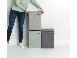 Besorgen ✨ Brabantia Wäschebox 35 Liter stapelbar in hellgrau ⌛ -Wäsche & Pflege Verkäufe 6630771 0584285 4 23595400