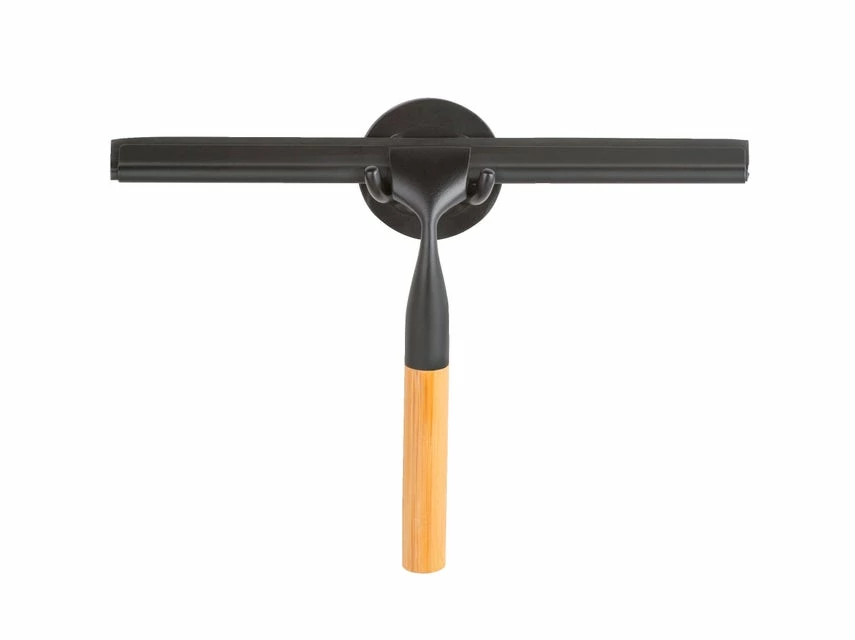 Auslauf 🤩 Wenko Duschabzieher Bambusa - 24,3/17/3,5 cm in schwarz ✨ 3 Auslauf 🤩 Wenko Duschabzieher Bambusa - 24,3/17/3,5 cm in schwarz ✨