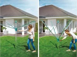 Angebote 😍 Leifheit Wäschespinne Linomatic 400 Easy in silberfarben ❤️ -Wäsche & Pflege Verkäufe 6800577 0619369 2 24432544