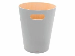 Großhandel ⭐ Umbra Abfalleimer Woodrow in hellgrau 💯