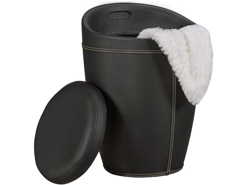 Auslauf ✨ Vivre Wäschebehälter LUCY - 35/35/50cm in schwarz 👏 5 Auslauf ✨ Vivre Wäschebehälter LUCY - 35/35/50cm in schwarz 👏 – Bild 3